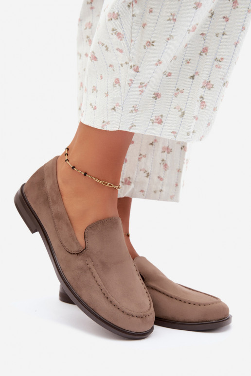 Mocasines para mujer de ante sintético, color arcilla Laisie