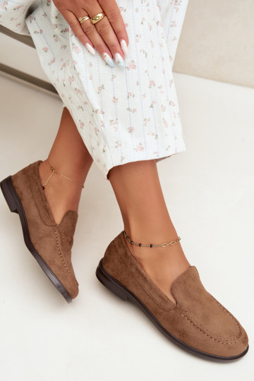 Mocasines para mujer de ante sintético, color marrón Laisie 2