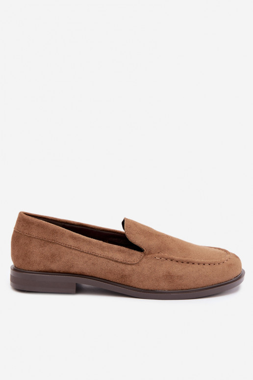 Mocasines para mujer de ante sintético, color marrón Laisie