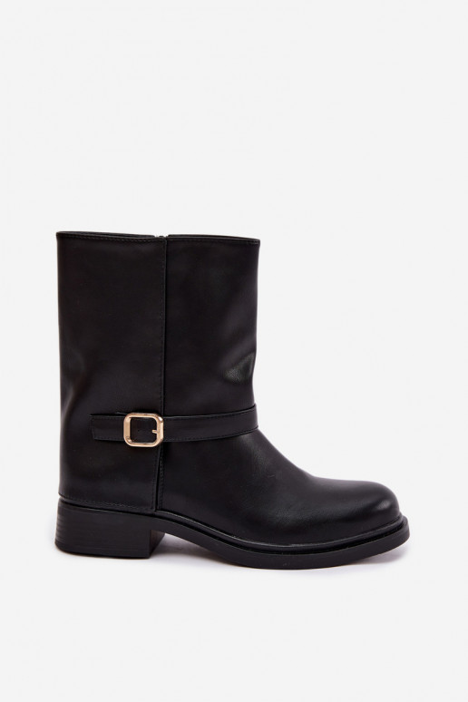Botines aislados para mujer con hebillas en color negro Corley