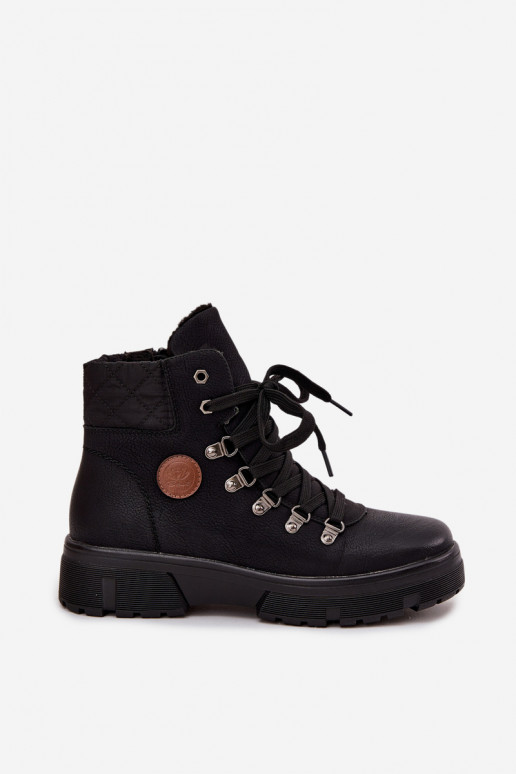 botas de mujer negras aisladas con plataforma Zaraine