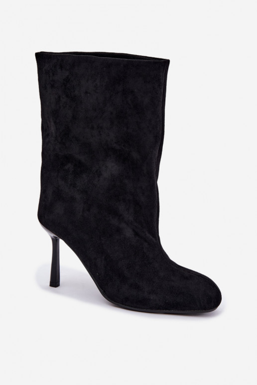 Botines negros con tacones delgados Slouchy Penrose