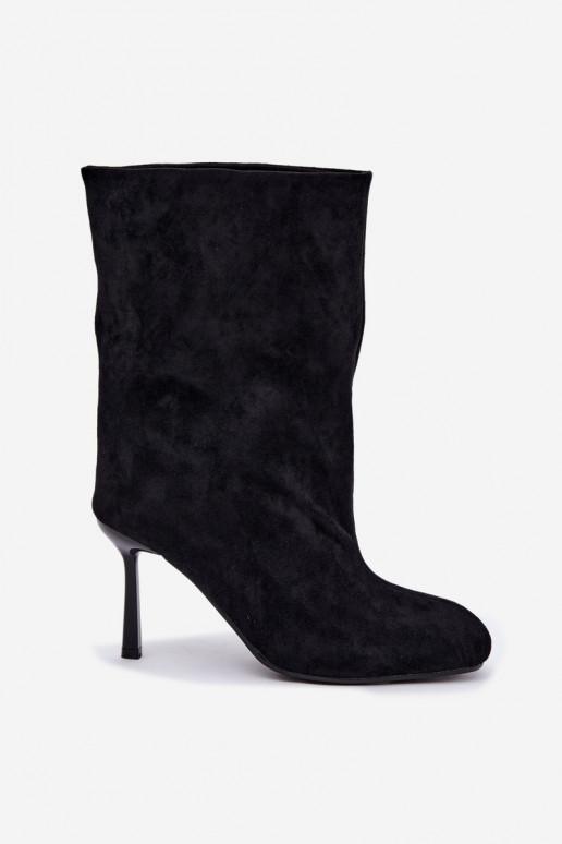 Botines negros con tacones delgados Slouchy Penrose