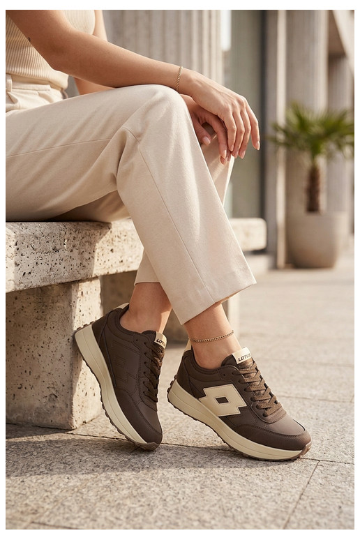 Zapatillas de mujer LOTTO 2401930U CALENTO Chocolate