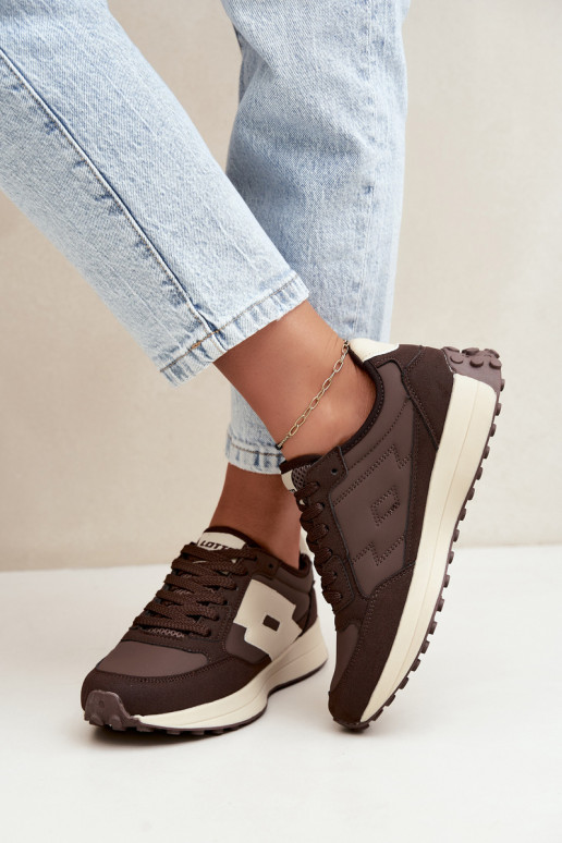Zapatillas de mujer LOTTO 2401930U CALENTO Chocolate
