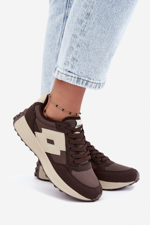 Zapatillas de mujer LOTTO 2401930U CALENTO Chocolate