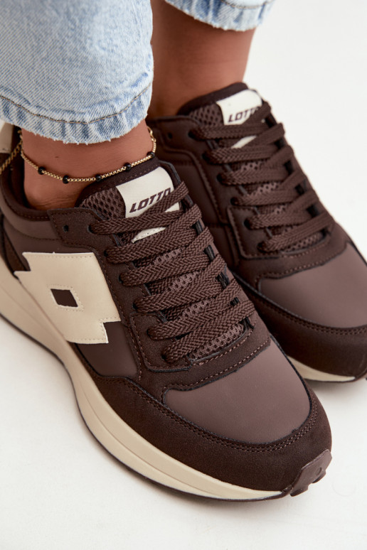 Zapatillas de mujer LOTTO 2401930U CALENTO Chocolate