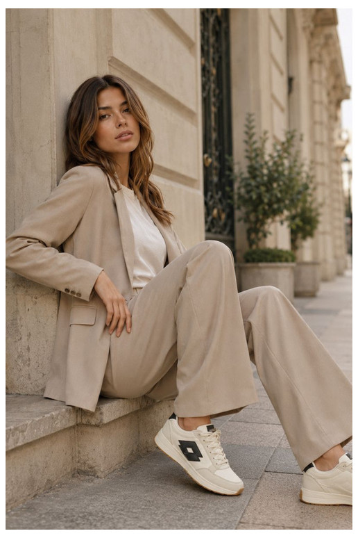 Zapatillas de mujer LOTTO 2401930U CALENTO en blanco atenuado