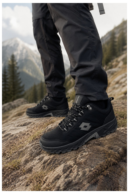 Zapatos de senderismo para hombre en negro LOTTO 2400290U KETCHAM