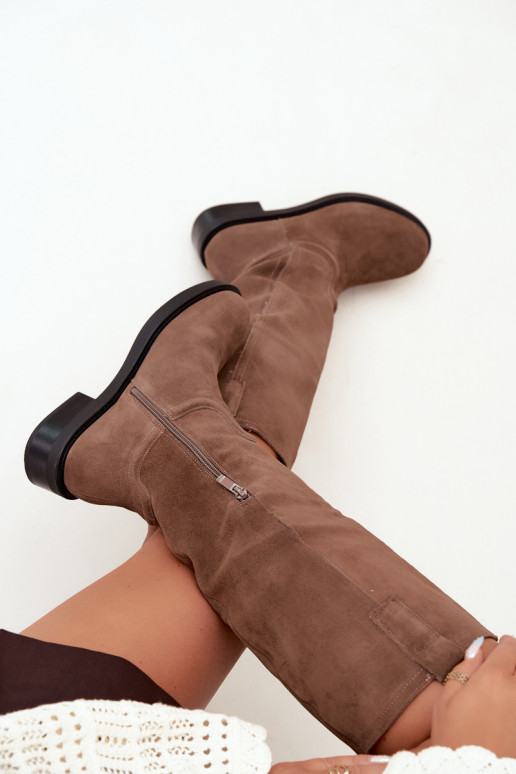 Botas marrones de ante aisladas Ashmere