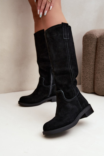 Botas negras de ante aisladas Ashmere