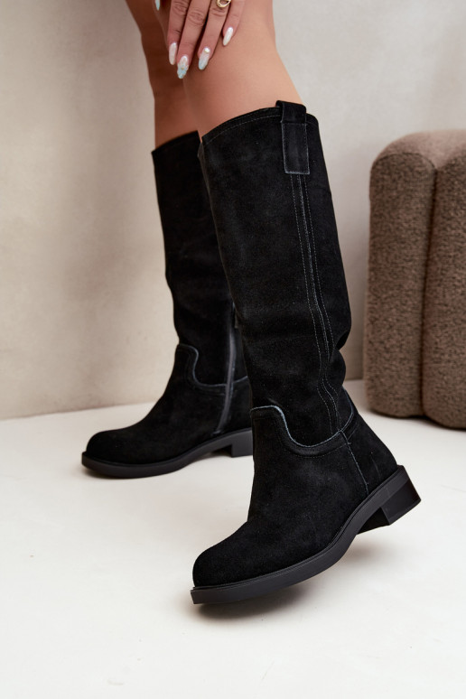 Botas negras de ante aisladas Ashmere