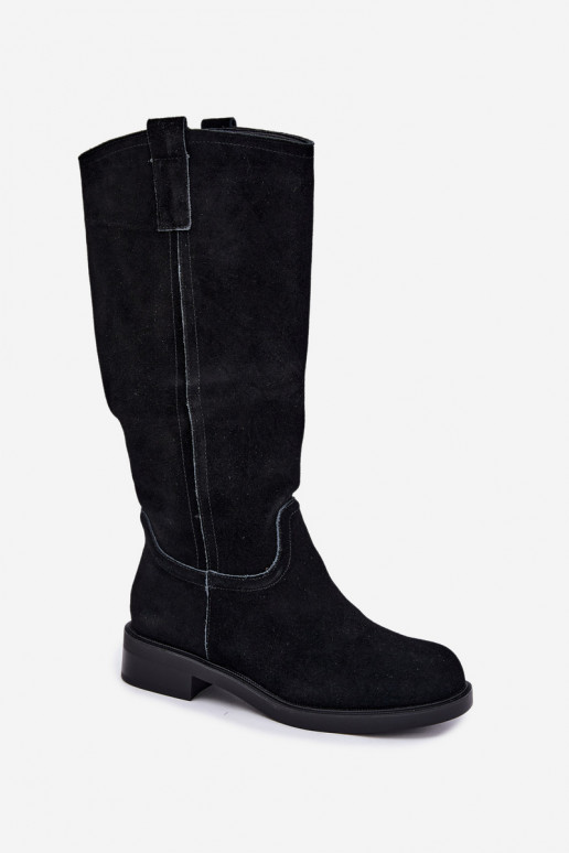 Botas negras de ante aisladas Ashmere