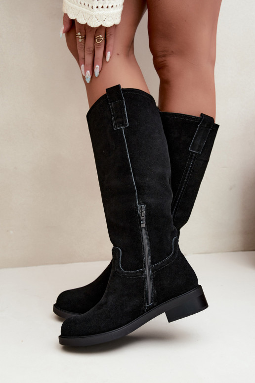 Botas negras de ante aisladas Ashmere