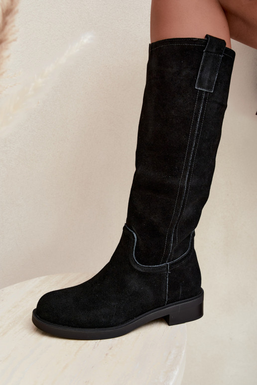 Botas negras de ante aisladas Ashmere