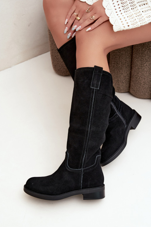 Botas negras de ante aisladas Ashmere