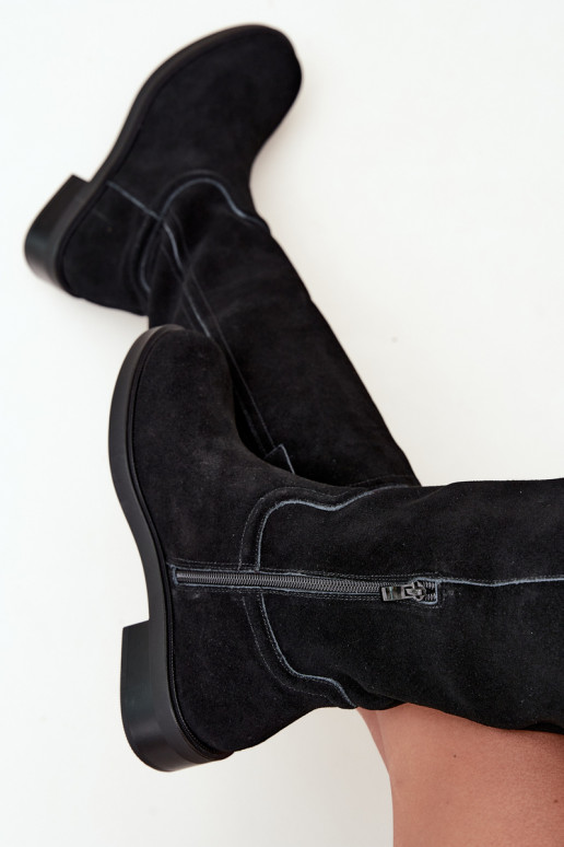 Botas negras de ante aisladas Ashmere