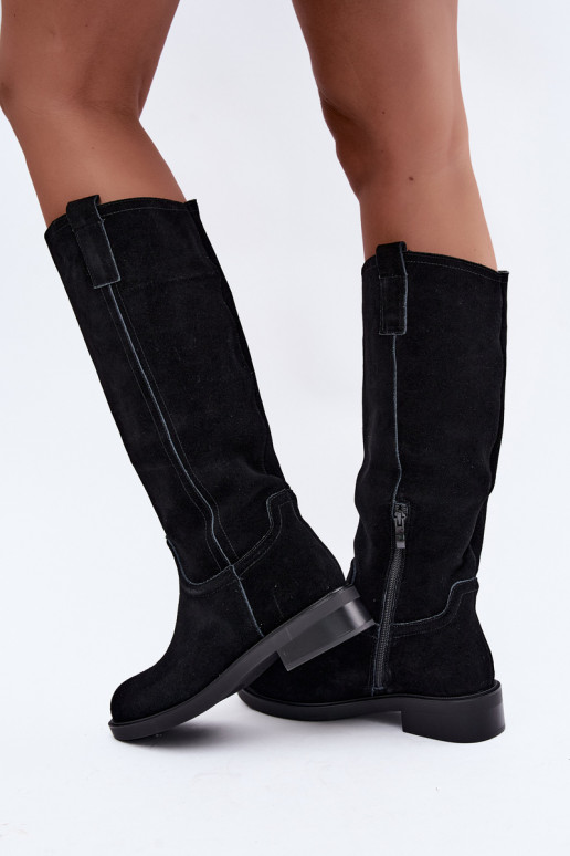 Botas negras de ante aisladas Ashmere