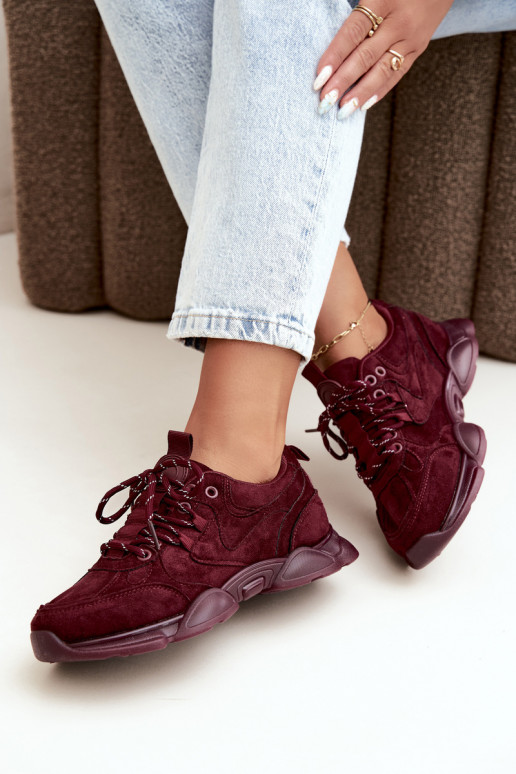 Zapatillas para mujer en color burdeos Shaley