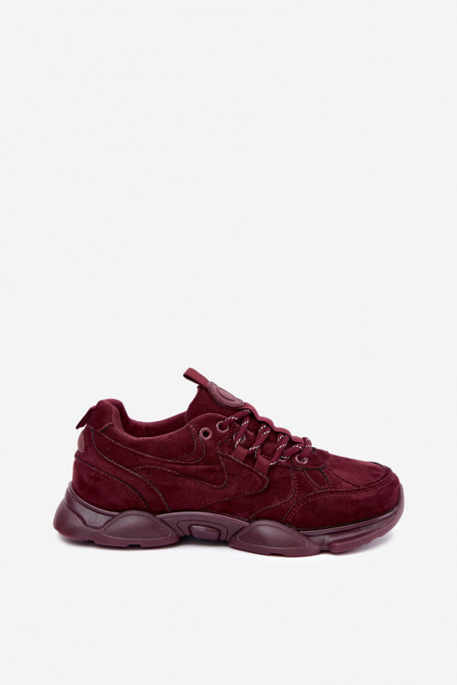 Zapatillas para mujer en color burdeos Shaley