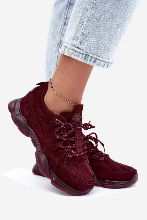 Zapatillas para mujer en color burdeos Shaley
