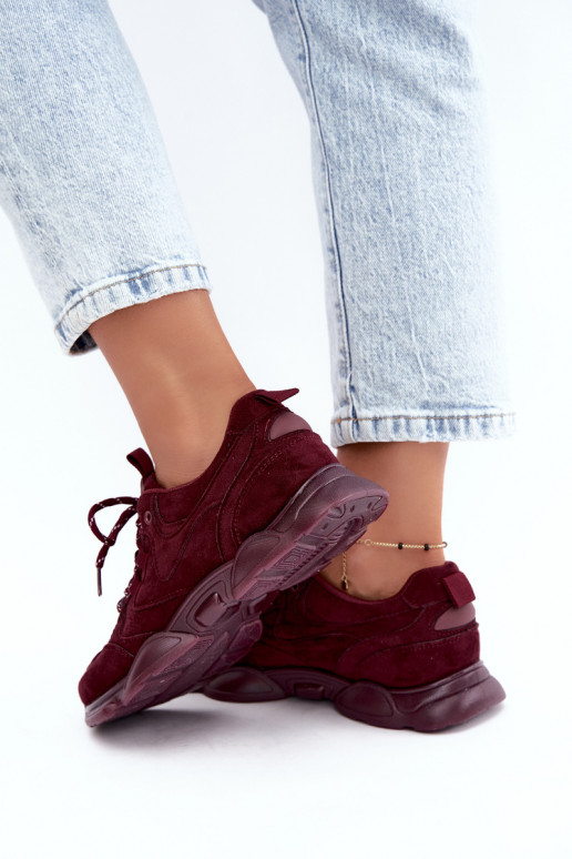 Zapatillas para mujer en color burdeos Shaley