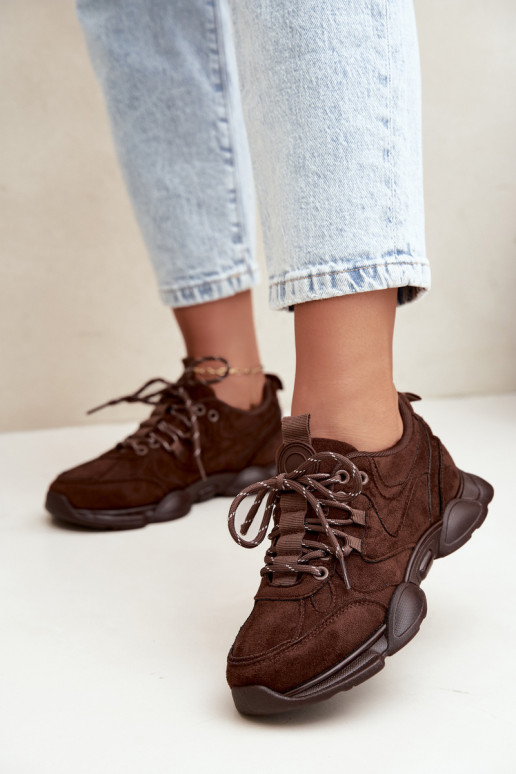 Zapatillas para mujer en color chocolate Shaley