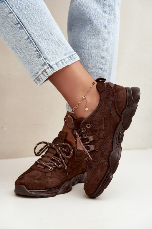 Zapatillas para mujer en color chocolate Shaley