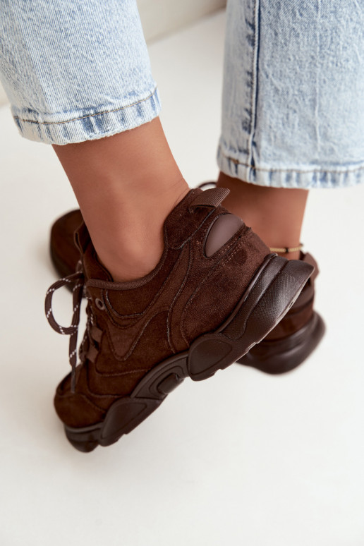 Zapatillas para mujer en color chocolate Shaley