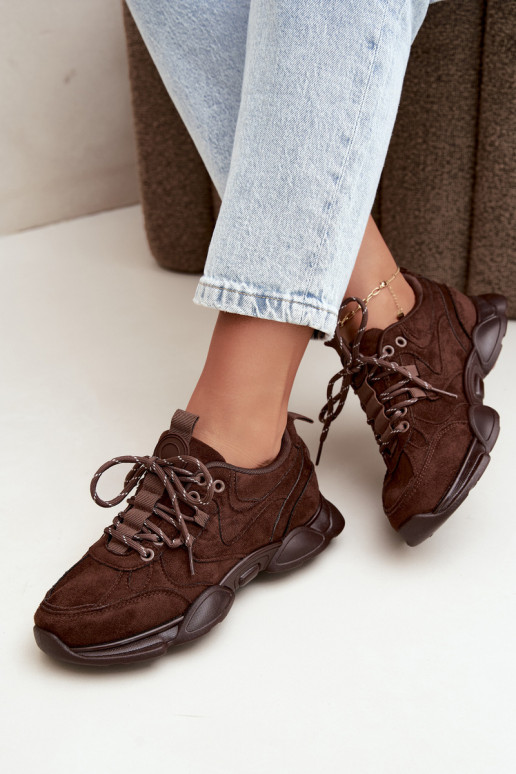 Zapatillas para mujer en color chocolate Shaley