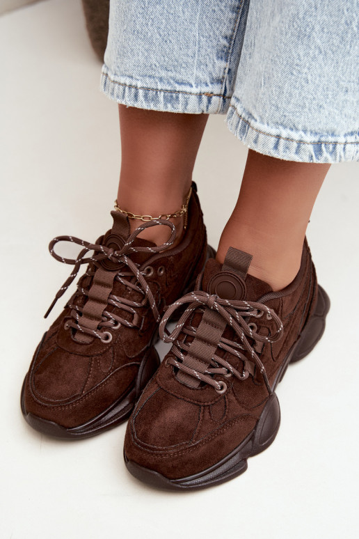 Zapatillas para mujer en color chocolate Shaley
