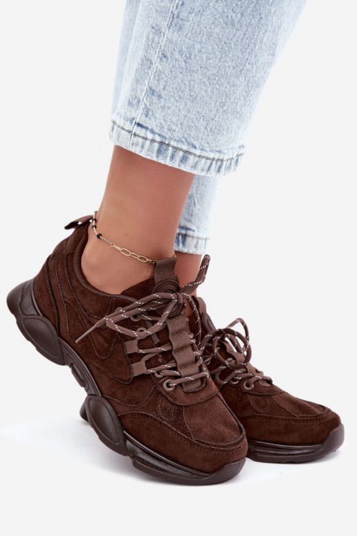 Zapatillas para mujer en color chocolate Shaley