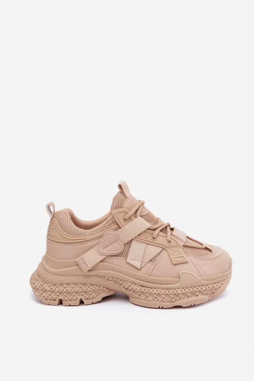 zapatillas con rayas en color arena Ellery