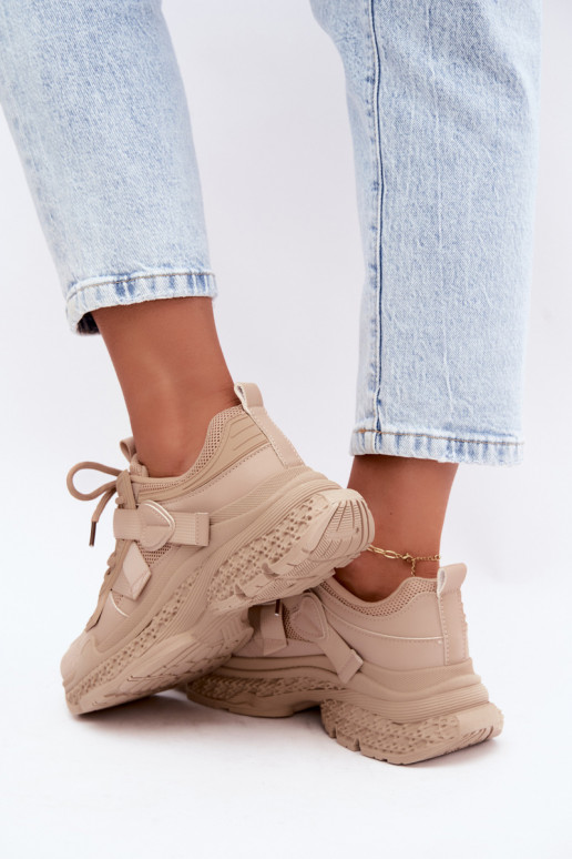 zapatillas con rayas en color arena Ellery