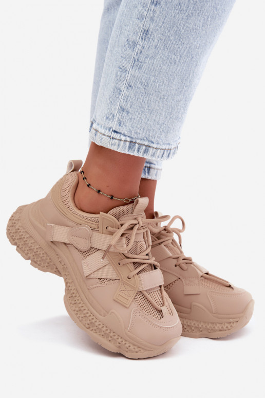 zapatillas con rayas en color arena Ellery