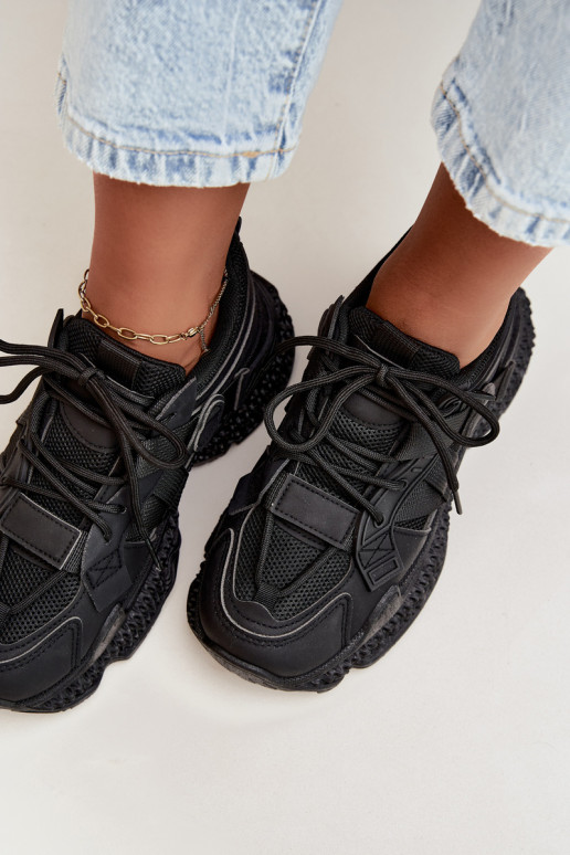 zapatillas con rayas en color negro Ellery