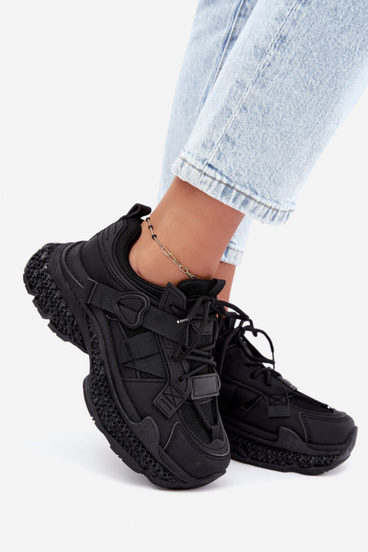 zapatillas con rayas en color negro Ellery