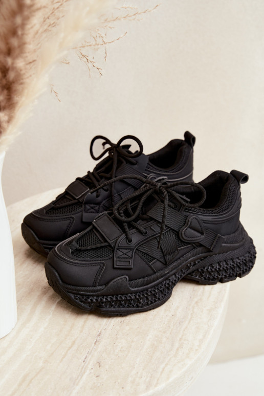 zapatillas con rayas en color negro Ellery