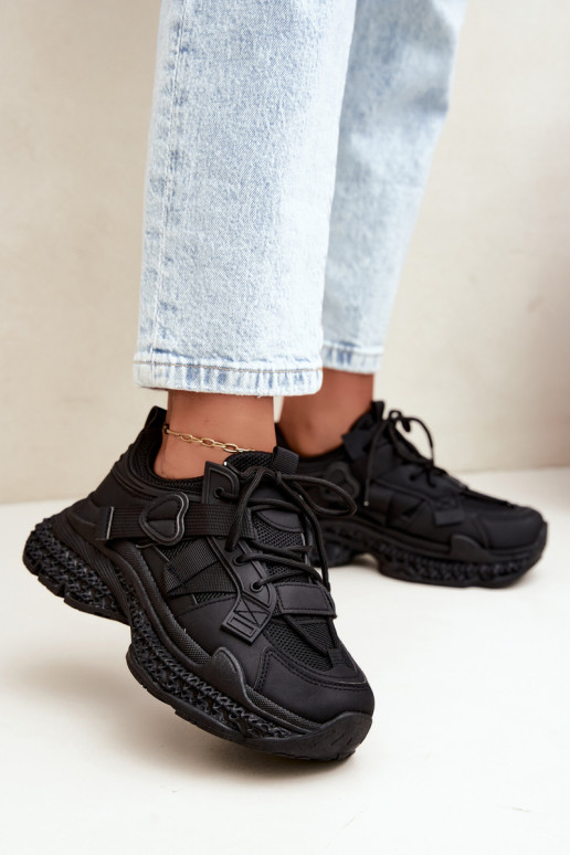 zapatillas con rayas en color negro Ellery