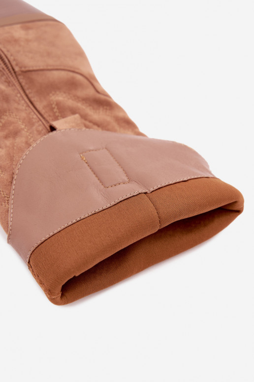 botas de estilo cowboy largas con tacón en color marrón INesly
