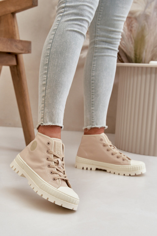 zapatos casual con caña Big Star OO274006 en color arena