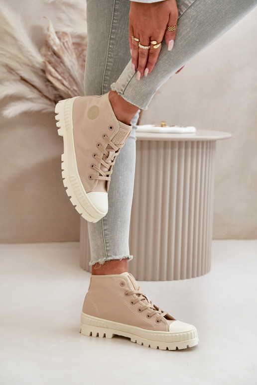 zapatos casual con caña Big Star OO274006 en color arena