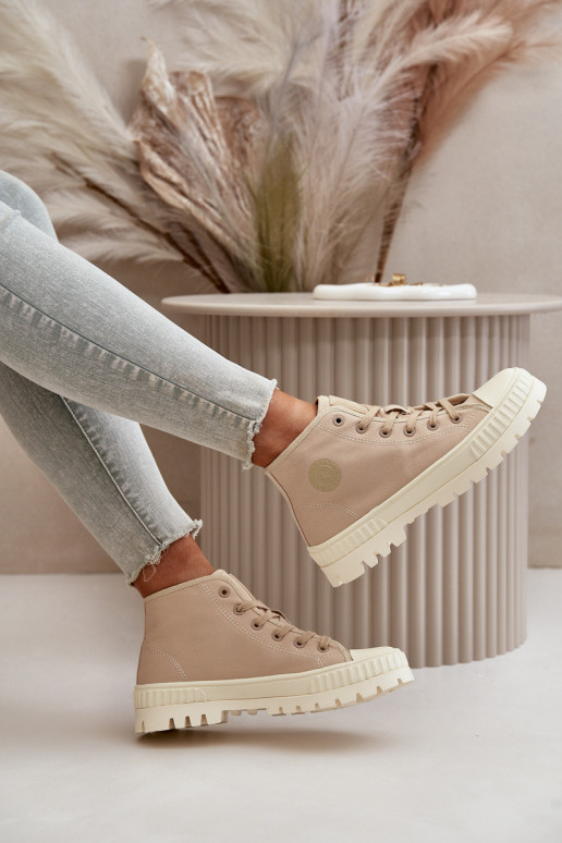 zapatos casual con caña Big Star OO274006 en color arena