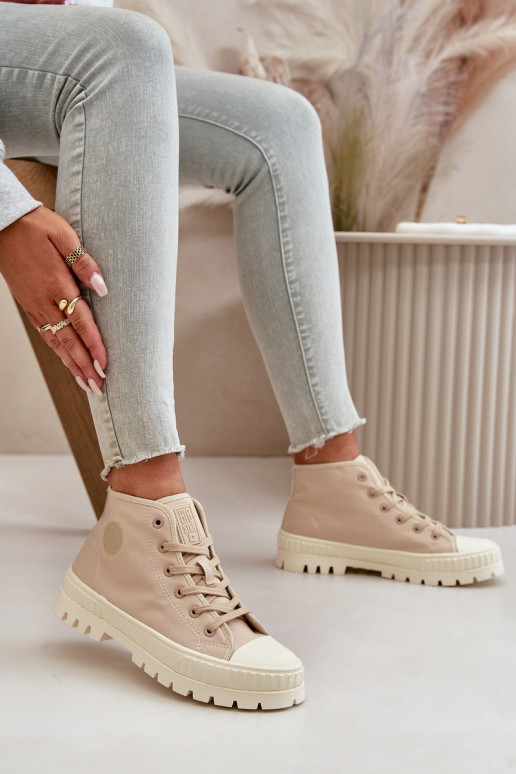 zapatos casual con caña Big Star OO274006 en color arena