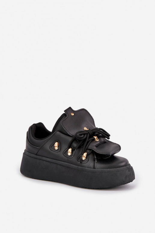 zapatillas de mujer con plataforma en negro