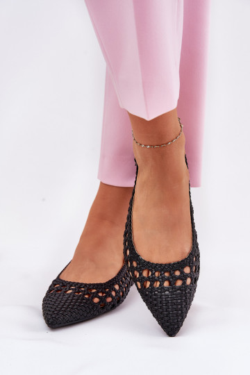 bailarinas con tacones anchos en negro 2