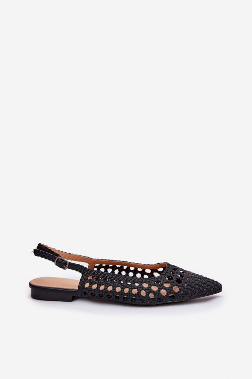 bailarinas con tacones anchos en negro