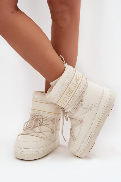 botas de nieve para mujer con detalles elegantes O'NEILL LISA INOMEN HIGH 90253012.99Z en blanco