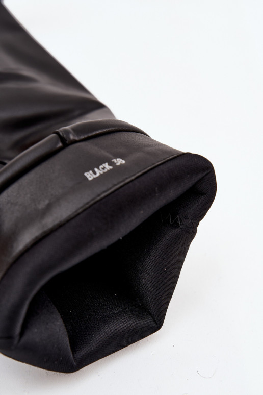 botas altas para mujer con tacones y hebillas Jessae en negro