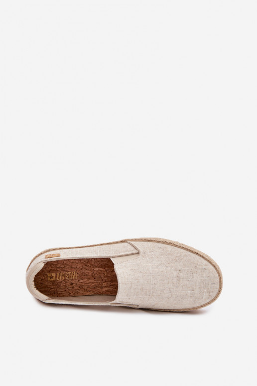 Espadrilles beige con plataforma Big Star TT274089
